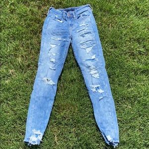 American eagle ripped jeans